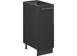 Vicco Armadio Cucina Dispensa Alto Fame-Line, 30 Cm , Pl Antracite, Antracite Lucido/Antracite