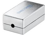 Goobay 50481 Scatola Di Connessione/Terminazione Di Rete Cat 5E (100 Mhz), Stp, Stp, Argento - Per Il Collegamento Di 2X Cavi Lan, Schermati, Morsettiera Per Montaggio Lsa Senza Attrezzi