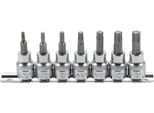 Bgs 5108 | Set Di Inserti Per Bit | 7 Pz. | 10 Mm (3/8") | Profilo A T (Per Torx) T15 - T50 | Acciaio Cv"