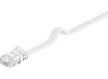 Goobay 93357 Cavo Patch Cat 5E Piatto, U/Utp, Bianco, 0,5 M - Miscela Di Rame Cca