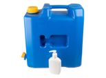 Contenitore Dell'acqua Da 15L Con Valvola In Plastica + Dispenser Di Sapone O Disinfettante