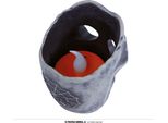 Scheletro Teschio Halloween Tealight Holder Teschio Spaventoso Decorazione Party Gloomy Mood Candle Holder Antique Look Eerie Darkness Spooky, Colore: Grigio