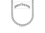 Edelstahlkette Firetti "Schmuck Geschenk Halskette Panzerkette" Gr. 45, Silber (Silberfarben), Halsketten, Damen, 45, Edelstahl, L: 45 50 55 60 B: 6Mm, Panzerkette Edelstahlkette, B:6Mm