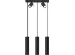 Lampada A Sospensione Ring 3 Nero 5Xgu10 10W Acciaio 100X5X45Cm Sollux Lighting