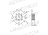 Supersprox Ritzel 428 - 15Z Cst-1594:15|Feinverzahnt 21,4/23,0