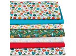 Patchwork- Und Quiltpaket Digitaldruck „Happy Time“, Weiß-Color