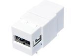 Connettore Keystone Usb 2.0 Logilink Da A/F A Usb B/F Bianco (In Blocco)