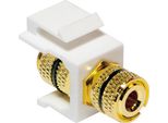 Connettore Logilink Keystone Da Terminale A Polo A Presa Filettata Placcato Oro Nero (1 Confezione Morbida)