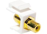 Connettore Logilink Keystone Da Presa Rca A Presa F Giallo (1 Confezione Morbida)