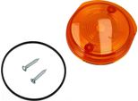 Tappo Degli Indicatori Di Direzione Anteriori, Rotondo, Arancione Incl. Guarnizione In Gomma + Viti - Simson S50, S51, S70, SR50, SR80 - Mz Etz, Ts