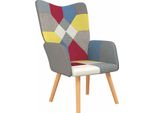 Vidaxl Poltrona Relax Tessuto Patchwork