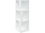 Vidaxl Scaffale Ad Angolo Bianco 33X33X100 Cm Materiale A Base Di Legno