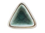 Pomello Per Porta Clayre & Eef 5 Cm In Ceramica Bianca Verde