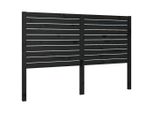 Vidaxl Testiera Nera 156X4X100 Cm In Legno Di Pino Massiccio