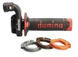 Domino Krk Manopola Dell'acceleratore Con Impugnature In Gomma Nero/Rosso
