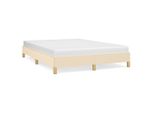Vidaxl Struttura Letto Senza Materasso Crema 140X190 Cm Tessuto
