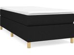 Struttura Letto Nera 80X200 Cm In Tessuto