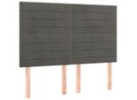 Vidaxl Testiere 4 Pz. Velluto Grigio Scuro 72X5X78/88 Cm