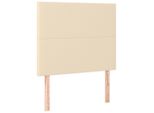 Vidaxl Testiere 2 Pezzi Tessuto Crema 100X5X78/88 Cm