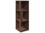 Vidaxl Scaffale Angolare Marrone Effetto Rovere 33X33X100 Cm Materiale A Base Di Legno