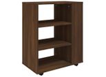 Vidaxl Armadio Rotante In Rovere Marrone 60X35X75 Cm Materiale A Base Di Legno