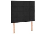 Vidaxl Testiere 2 Pezzi Nero 100X5X78/88 Cm Velluto