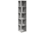Vidaxl Scaffale Angolare Grigio Sonoma 33X33X164,5 Cm Materiale A Base Di Legno