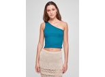 DáMské TíLko Urban Classics - Donna Top Asimmetrico Verde Acqua - M
