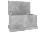 Cassapanca Grigio Cemento 70X40X38 Cm Materiale A Base Di Legno
