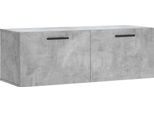 Vidaxl Armadio A Muro Grigio Cemento 100X36,5X35 Cm Materiale A Base Di Legno