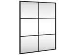 Vidaxl Specchio Da Parete Nero 50X60 Cm Rettangolare In Ferro