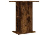 Vidaxl Supporto Per Acquario In Rovere Fumé 60,5X36X72,5 Cm Materiale A Base Di Legno