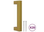 Maniglie Per Mobili 20 Pz. Acciaio Inox Dorato 96 Mm