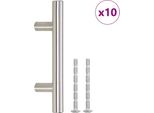 Vidaxl Maniglie Per Mobili 10 Pezzi Argento 64 Mm Acciaio Inox