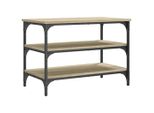 Panca Per Scarpe In Rovere Sonoma 70X38,5X49 Cm Materiale A Base Di Legno
