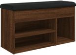 Panca Per Scarpe In Rovere Marrone 82X32X45,5 Cm Materiale A Base Di Legno