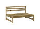 Divano Da Centro Giardino 120X80 Cm In Legno Di Pino Impregnato