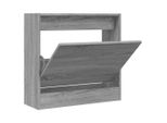 Vidaxl Portascarpe Grigio Sonoma 60X21X57 Cm Materiale A Base Di Legno