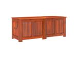Cassapanca Con Coperchio In Legno Massiccio Di Acacia Marrone