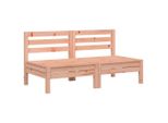 Divani Da Giardino Senza Braccioli 2 Pezzi. Legno Massiccio Di Abete Douglas