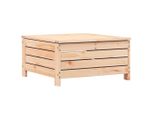Vidaxl Sgabello Da Giardino Con Cuscino In Legno Di Pino Massiccio