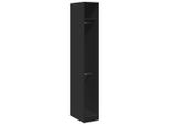 Vidaxl Armadio Nero 30X50X200 Cm Materiale A Base Di Legno