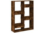Syfax™ Libreria Rovere Fumo 100X33X135 Cm In Legno Multistrato