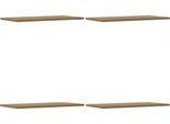 Vidaxl Mensole Da Parete 4 Pz. Rovere Artigianale 60X30X1,5 Cm Materiale A Base Di Legno