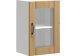 Vidaxl Pensile Da Cucina Con Anta In Vetro Lucca Artisan Oak