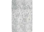 Vidaxl Tappeto Shaggy A Pelo Alto Navarra Grigio Argento 130X200 Cm Poliestere