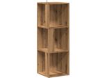Vidaxl Scaffale Angolare In Rovere Artisan 33X33X100 Cm Materiale A Base Di Legno