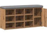 Vidaxl Panca Per Scarpe Artisan Oak 102X32X50 Cm Materiale A Base Di Legno