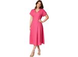 Principles - Vestito Midi A Pieghe Per Donna DH6684 (36 It) (Rosa)