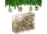 Baubles Natalizi Relaxdays In Un Set Di 100 Pezzi